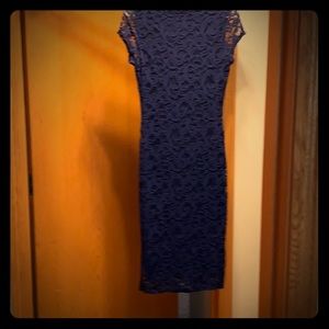 Dark Royal blue lace dress